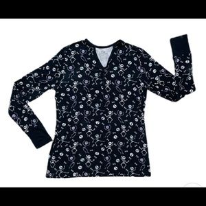 Little Sleepies bamboo viscose women’s skeleton dance top, size medium. NWT.